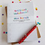 Brilliant Teacher Personalised Notebook, thumbnail 10 of 10