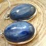 Large Blue Kyanite Silver Earrings, thumbnail 5 of 5
