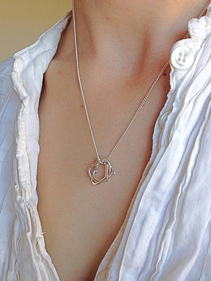Eternity Heart Solid Gold And Silver Pendant By Jessica Greenaway ...