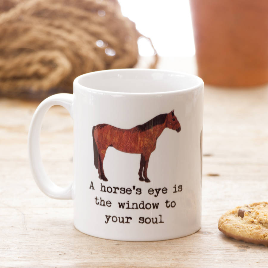 personalised horse travel mug