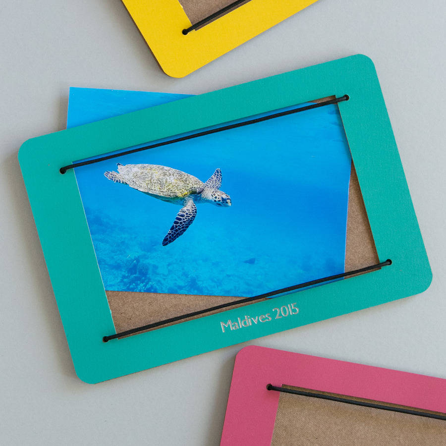 Large Personalised Leather Photo Frame By BeGolden