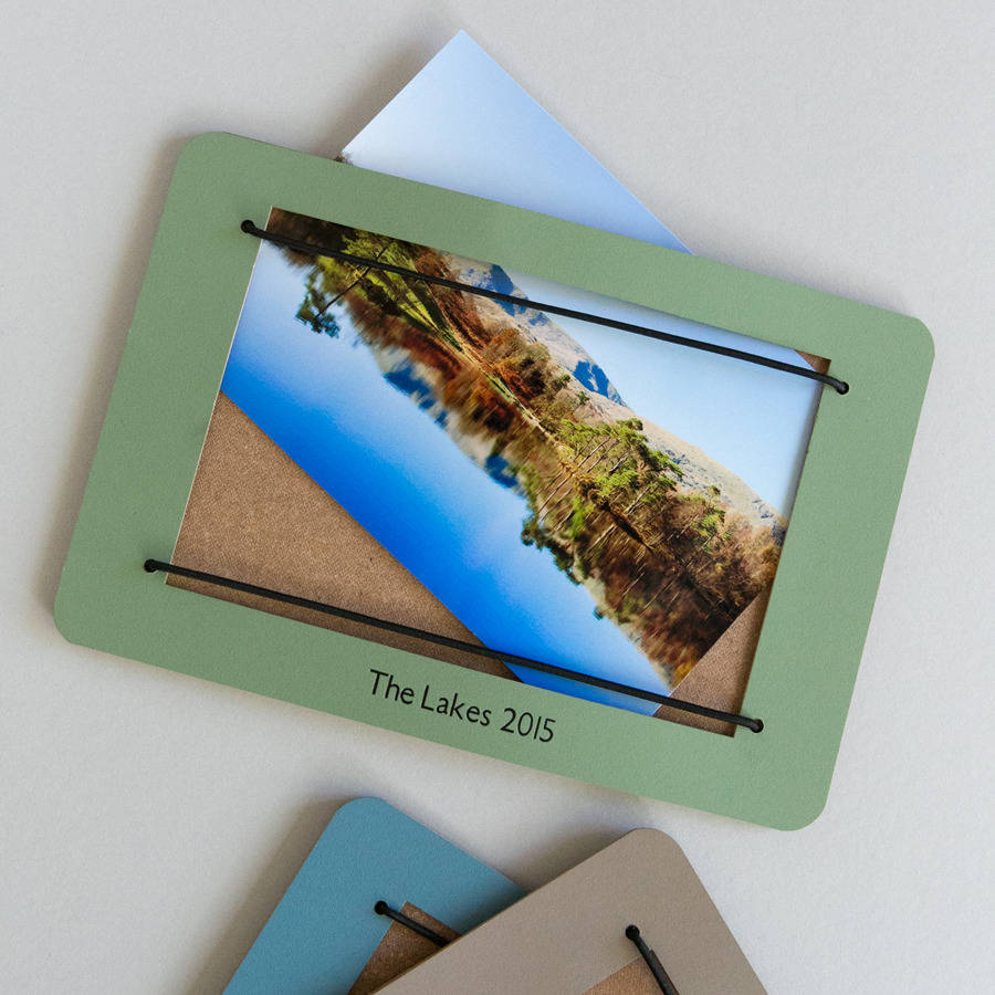 Large Personalised Leather Photo Frame By BeGolden