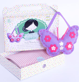 Activity Gift Butterfly Sewing Craft Kit In Lilac Girls, 2 of 5