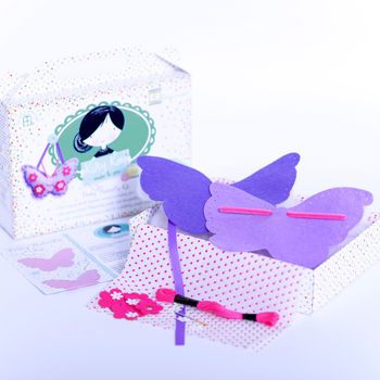 Activity Gift Butterfly Sewing Craft Kit In Lilac Girls, 3 of 5