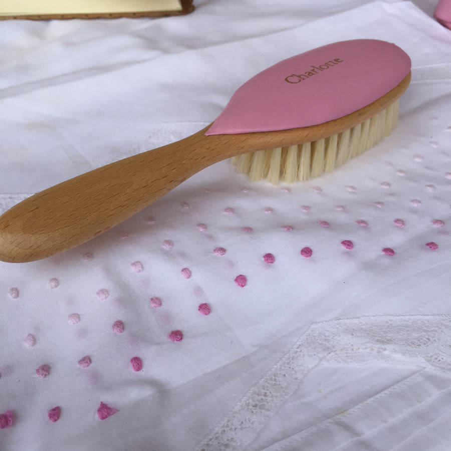 wooden baby hair brush by undercover