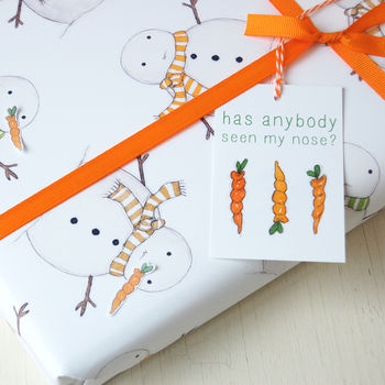 Christmas Snowman Wrapping Paper, 8 of 8