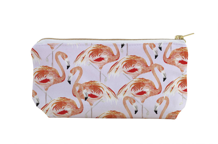 flamingo cosmetic bag by blank inside | notonthehighstreet.com