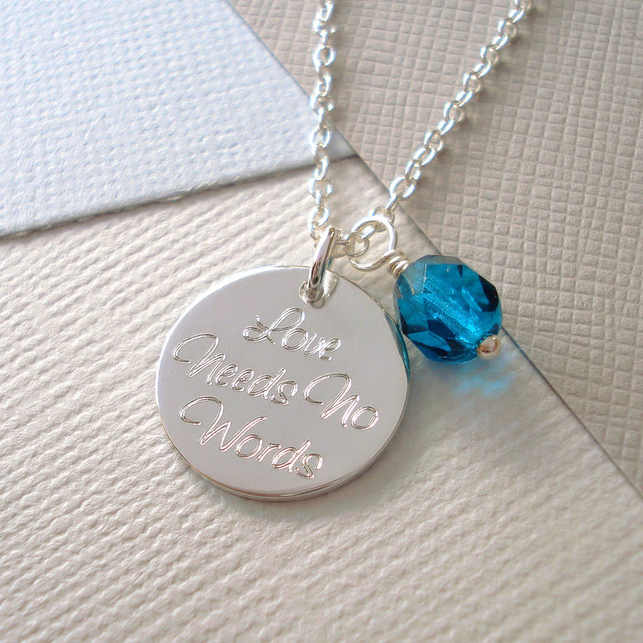 Personalised 'Your Words' Necklace By Ruby Moon | notonthehighstreet.com