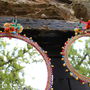 Set Of Three Bohemian Hanging Mirrors, thumbnail 6 of 10