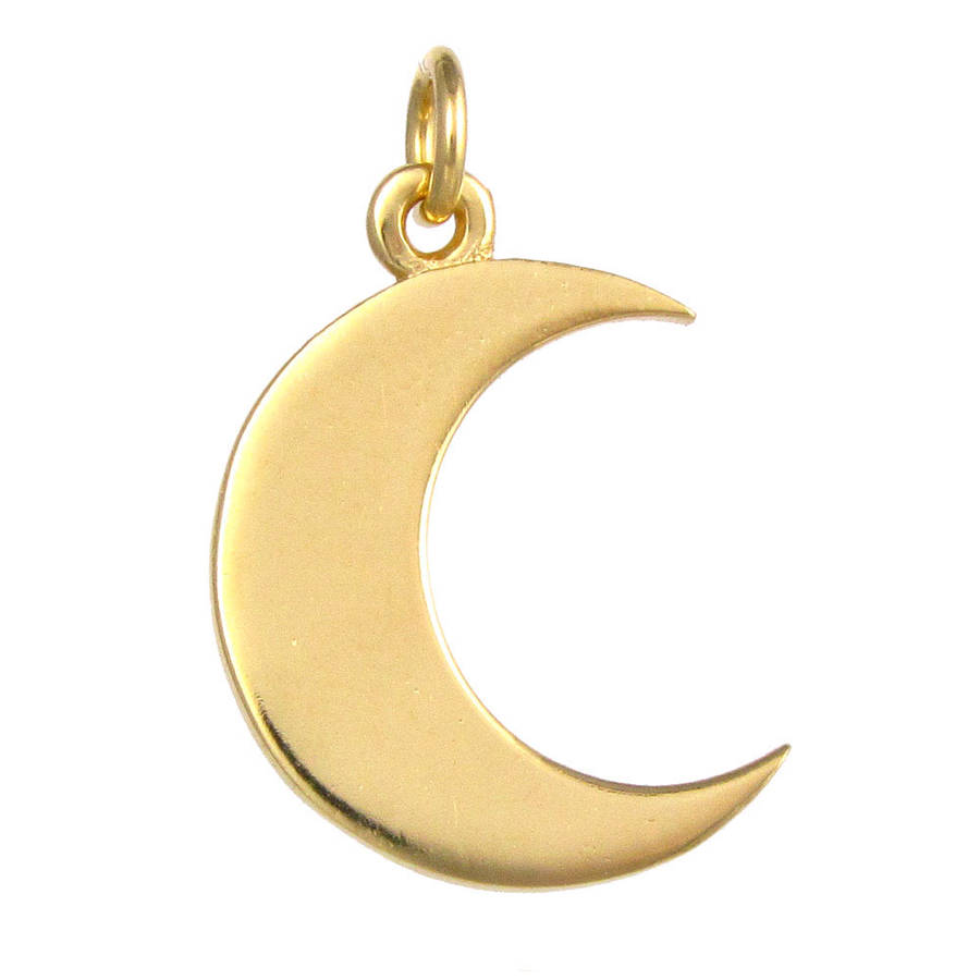 crescent moon charm by black pearl