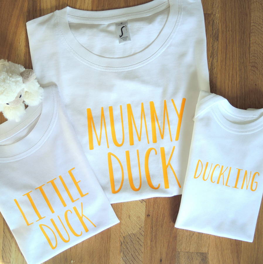 Personalised Mother, Daughter And Baby Duck T Shirts, 1 of 5