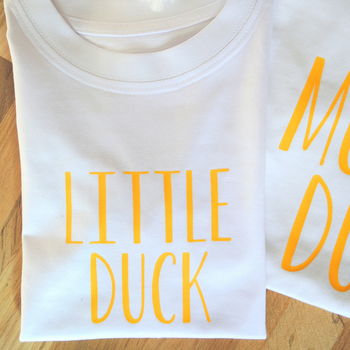 Personalised Mother, Daughter And Baby Duck T Shirts, 4 of 5