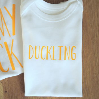 Personalised Mother, Daughter And Baby Duck T Shirts, 5 of 5