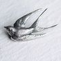 Silver Bird Brooch, thumbnail 2 of 7