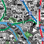 Hand Drawn Map Of Berlin Print, thumbnail 4 of 5