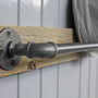 Industrial Wood Mounted Steel Pipe Bar, thumbnail 5 of 5