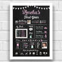 Personalised Baby's First Year Print 'Chalkboard', thumbnail 4 of 4