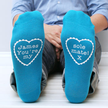 Personalised Sole Mate Men's Socks, 2 of 5