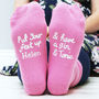Personalised Women's Gin And Tonic Socks, thumbnail 2 of 5