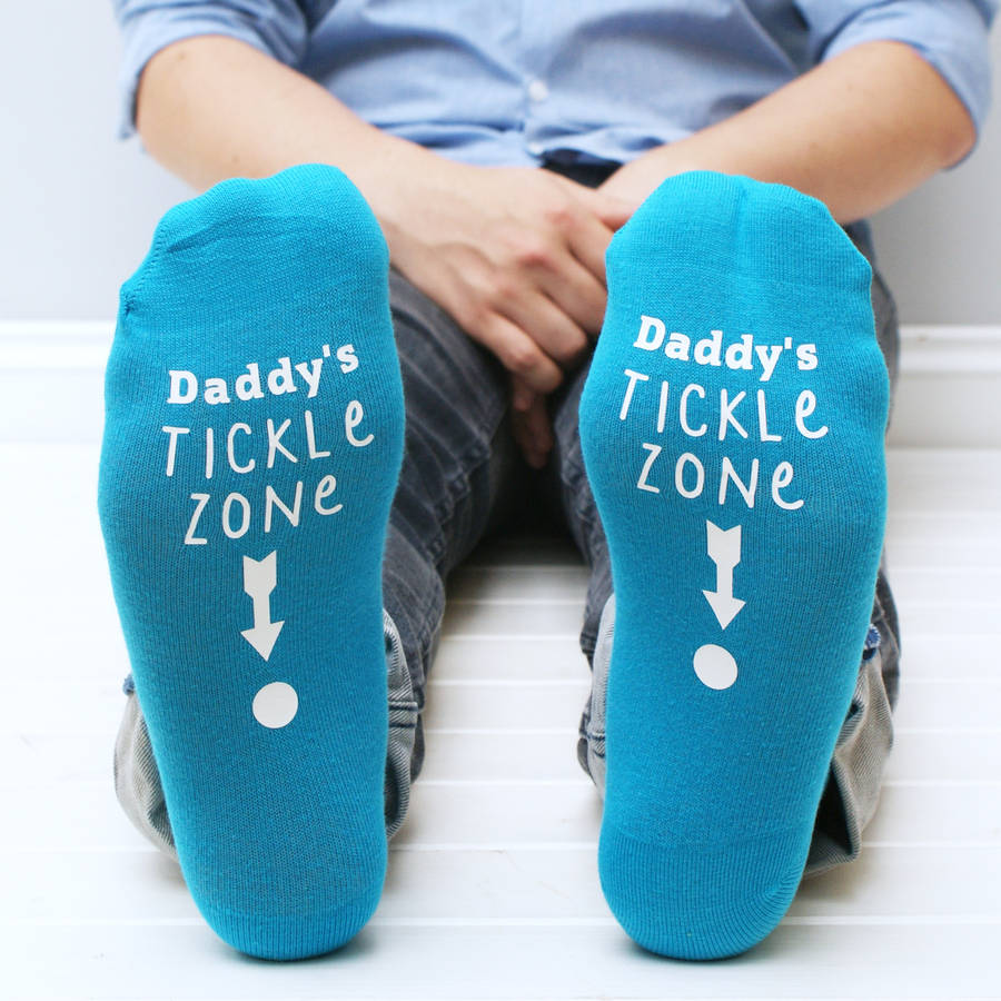 Personalised Mens Tickle Zone Socks By S