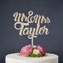 Personalised Wooden Wedding Cake Topper, thumbnail 2 of 4