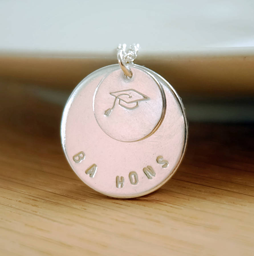 Personalised Graduation Silver Necklace By Tanya Garfield Jewellery