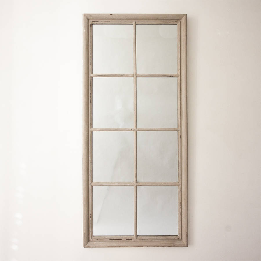 Eight pane window mirror by decorative mirrors online 