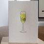 'Raise A Glass' Letterpress Card, thumbnail 3 of 3