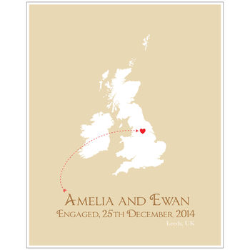 Engaged In The UK Personalised Print, 3 of 11