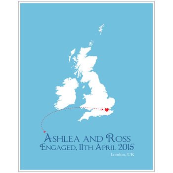 Engaged In The UK Personalised Print, 7 of 11