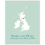 Engaged In The UK Personalised Print, thumbnail 9 of 11