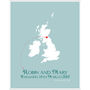 Engaged In The UK Personalised Print, thumbnail 10 of 11