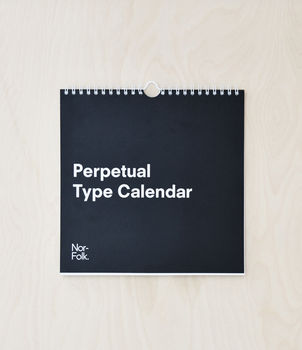 Perpetual Type Calendar, 4 of 9