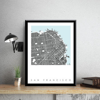 San Francisco Map Art Print Limited Edition, 5 of 5