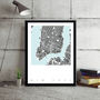 New York Map Art Print Limited Edition, thumbnail 5 of 5