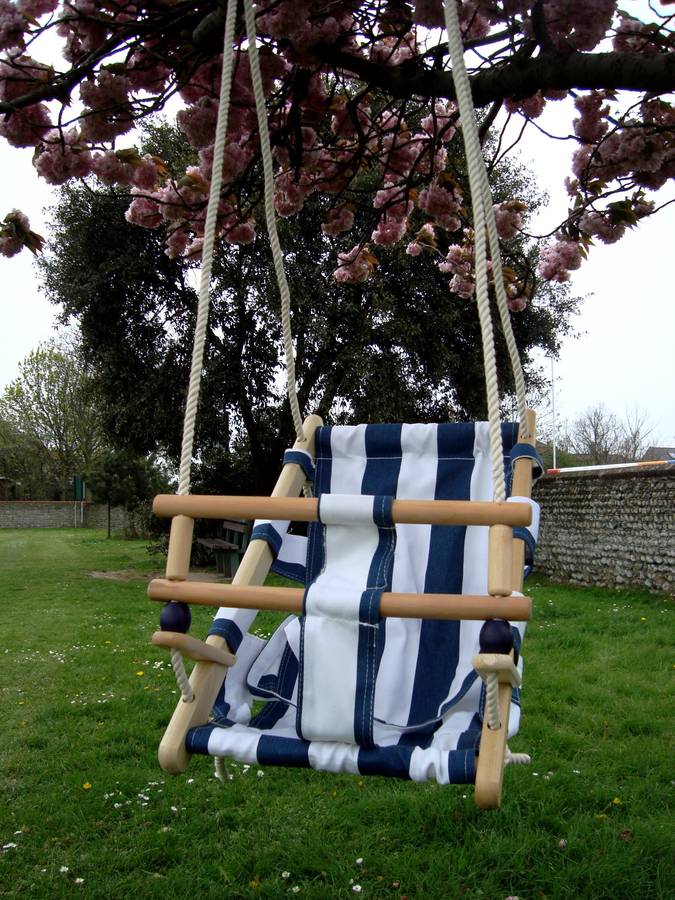 wooden nautical baby swing by harmony at home children's eco boutique