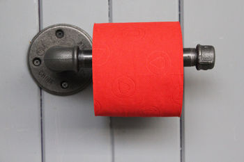 Industrial Steel Toilet Roll Holder, 5 of 6
