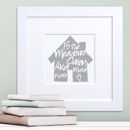 Personalised Family House Print By Letterfest | notonthehighstreet.com