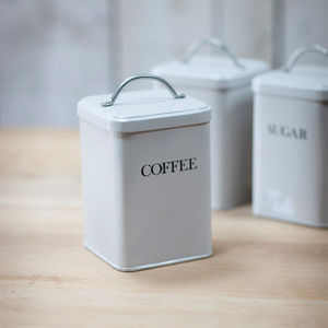 Coffee Tea And Sugar Canisters Coffee Canister Kitchen
