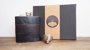 Customised Leather Hip Flask, 5 of 5
