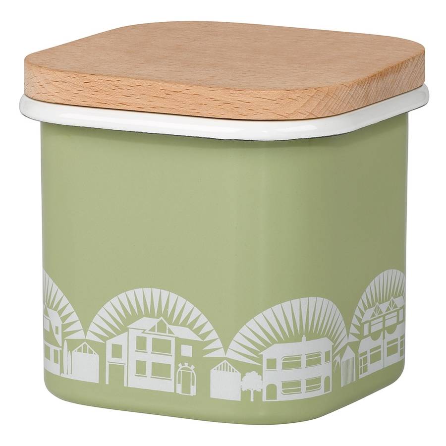 mini moderns enamel storage canister by berylune | notonthehighstreet.com