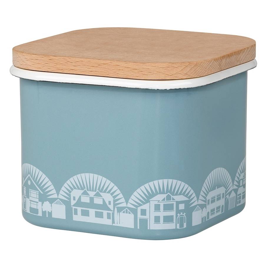 mini moderns enamel storage canister by berylune | notonthehighstreet.com