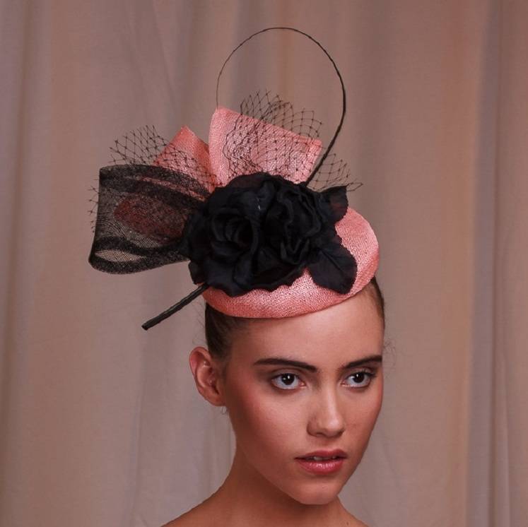 sinamay with silk flower hat by the head bloomer millinery ...