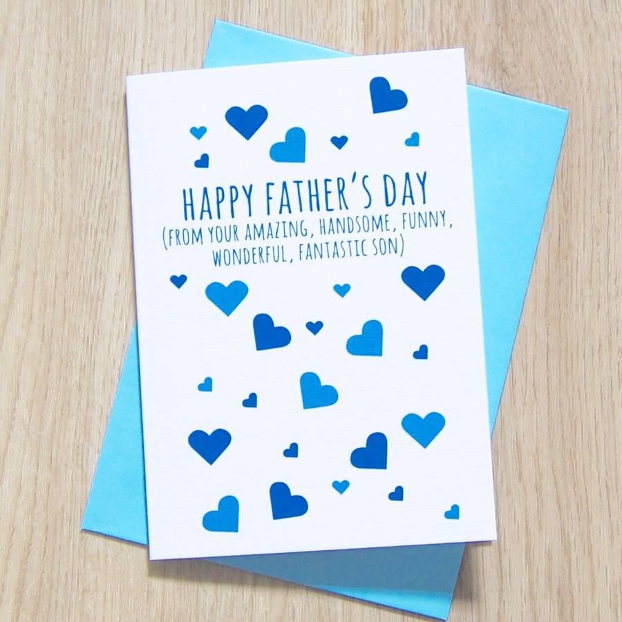 Happy Father's Day From Your Wonderful Child Card By Ruby Wren Designs ...