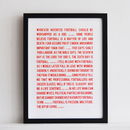 sport quotes personalised print by sarah & bendrix | notonthehighstreet.com