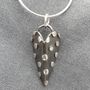 Dotty Heart Silver Necklace, thumbnail 1 of 6