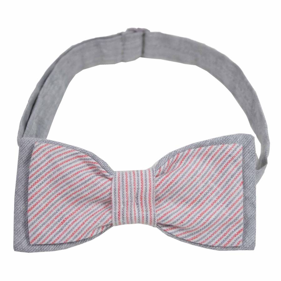Boys French Designer Adjustable Bow Tie By Chateau de Sable