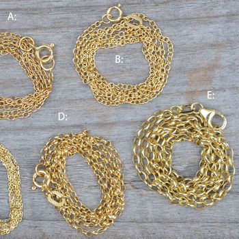 Solid 9ct Yellow Gold Chain Trace Chain Belcher Chain, 4 of 6