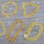 Curb Chain Belcher Chain Rope Chain In 9ct Yellow Gold, thumbnail 4 of 6