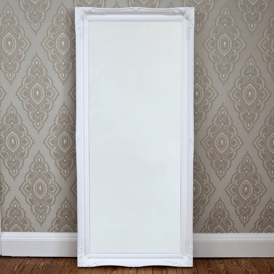 Simple Classic French White Mirror By Decorative Mirrors Simple Classic French White Mirror